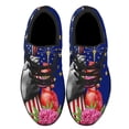 thumbnail image 2 of Indiana Stte Cardinal With Peony Flower Shoes Sneakers Black Size 13, 2 of 7
