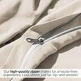 thumbnail image 4 of Southshore Fine Living, Inc. Soft, Wrinkle, Fade, & Stain Resistant, Easy Care, Oversized Duvet Cover Set, Twin/Twin XL, Bone, 4 of 9