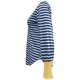 thumbnail image 4 of MHFRRA Blusa Informal Cómoda de Manga Larga con Cuello Redondo y Rayas a La Moda, Suave y Elástica, para Uso Diario Azul, 4 of 5