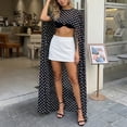thumbnail image 4 of CXHEGBEJ Chiffon Long Shawl Cape For Women Mesh Sheer Poncho Pullover Top Capelets for Formal Evening Dress Shawl Wraps Cover Up Wedding Party Polka Dot Black, 4 of 7