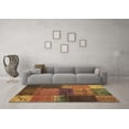 thumbnail image 3 of Ahgly Company Indoor Rectangle Patchwork Brown Transitional Area Rugs, 2' x 3', 3 of 4