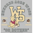 thumbnail image 2 of Women's Winnie the Pooh Bear Collegiate Graphic Tee Athletic Heather Small, 2 of 4