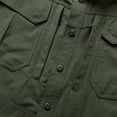 thumbnail image 6 of Havenx Long Sleeves Fishing Shirts for Men Button Down Sun Protection Shirt with Zipper Pockets Upf 50+ Dress Hiking Fishing Cooling Outdoor Summer Travel Clothing,Camouflage Green 3XL, 6 of 6