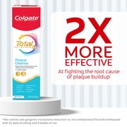 Colgate Total Active Prevention Plaque Cleanse Whitening Toothpaste Gel, Cool Peppermint, 3 oz