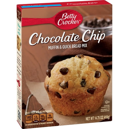 (12 Pack) Betty Crocker Chocolate Chip Muffin and Quick Bread Mix, 14.75 (Best Chocolate Chocolate Chip Muffin Recipe)