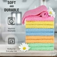 thumbnail image 4 of DecorRack 20-Pack Solid Print Cotton Washcloths, 12" x 12", Pastel Spring Assorted, 4 of 7