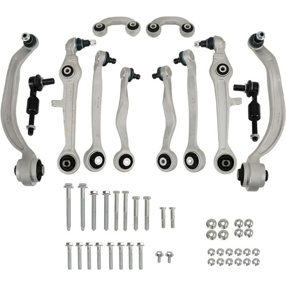 SHZAITOR 12Pcs Front Upper Lower Control Arms Kit Replacement for 2000-2010 Audi A4 A8