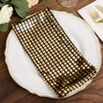 thumbnail image 5 of Efavormart 5 Pack Shiny Black Gold Foil Cloth Dinner Napkins Disco Mirror Ball Theme, Polyester Table Napkins - 20"x20", 5 of 10