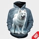 thumbnail image 3 of Sudadera con capucha con estampado 3D de anime samoyedo para hombre y mujer, divertida, informal, de moda urbana, para niños y niñas, 3 of 5