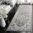 thumbnail image 2 of SAFAVIEH Isabella Patrick Oriental Runner Rug, Grey/Cream, 2'2" x 9', 2 of 8