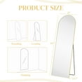 thumbnail image 4 of 21" x 64" Arched Full Length Mirror Full Body Mirror Floor Mirror Standing Hanging or Leaning Wall,Gold, 4 of 9