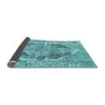 thumbnail image 2 of Ahgly Company Indoor Square Abstract Light Blue Modern Area Rugs, 3' Square, 2 of 4