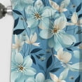 thumbnail image 2 of Designart "Serene Blue Seashore Harmony IV" Floral Blackout Single Curtain Panel, 2 of 4