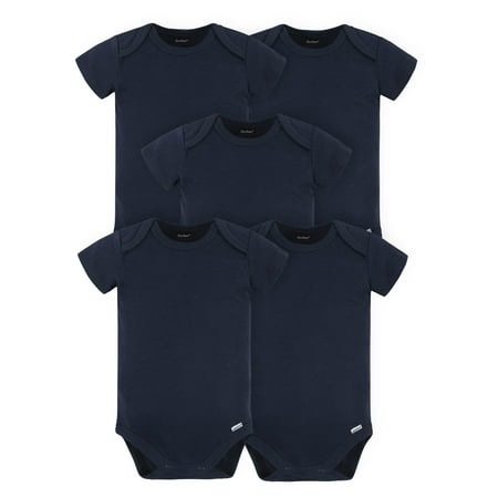 

Gerber Baby Boy or Girl Gender Neutral Onesies Brand Premium Cotton Interlock Bodysuits 5-Pack