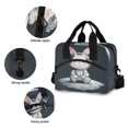 thumbnail image 5 of Insulated Crossbody Lunch Bag 10L Lunch Tote with Adjustable Shoulder Strap for Work Office Picnic Rabbit in A Space, 5 of 6