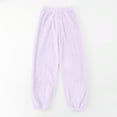 thumbnail image 3 of Women Fashion Comfort Casual Solid Pants Sports Furry Pants Corset Pants Sweat Pants Women Casual Casual Loose Pants for Women Womens Business Casual Pants Tan Sweatpants Women Women Warm Pants Casual, 3 of 3