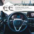 thumbnail image 2 of HEALEEP 2 Pcs Steering Wheel Frame Trim ABS Black Trim Design for Car Owners, 2 of 8