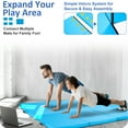 thumbnail image 2 of NETAJE 4'x10'x2" Folding Gymnastics Mat, Tumbling Mat with Carrying Handles for Home, Gym, Excercise, Stretching, Core Workouts, Blue, 2 of 7