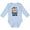 AE-Light Blue, variant on Monkey I Love Hanging out with My Auntie Boys or Girls Long Sleeve Baby Bodysuit