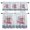 Blue, variant on 3 Piece Kitchen Curtains and Valances Set Farmhouse Wildflowers Cafe Curtains 36 Inch Length Spring Watercolor Floral Pigs Pink Valance & Tier Curtain for Living Room Bedroom Window 54"x18"+27"x36"*2