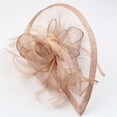 thumbnail image 4 of Sombreros de cóctel de boda, diadema, tocado de boda para fiesta de mujer, sombrero de fiesta, diadema con plumas para vestido de cabeza para mujer, diseñado a medida, 4 of 7