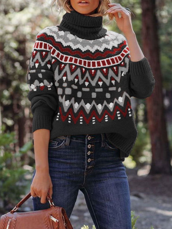 Sports Sweater Women's Turtleneck Pullover Jacket main image 1