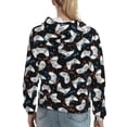 thumbnail image 7 of Kdxio Cool Gamepad Print Womens Oversized Hoodies Sweatshirts Hooded Pullover Tops Sweaters Casual-Small, 7 of 7