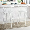thumbnail image 4 of SAFAVIEH Blanchard Contemporary Bar Stool, White, Set of 2 (21.7 in. W x 20.5 in. D x 41.5 in. H), 4 of 13