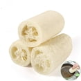 thumbnail image 1 of Fiudx Esponja de Lufa Natural, Se Suaviza Al Mojarse, Sin Aceite, de Fácil Secado, Versátil para Fregar La Cocina y El Baño, Herramienta de Limpieza Multiusos para El Hogar, Tamaño 10 X 6 Cm, Larga V, 1 of 2