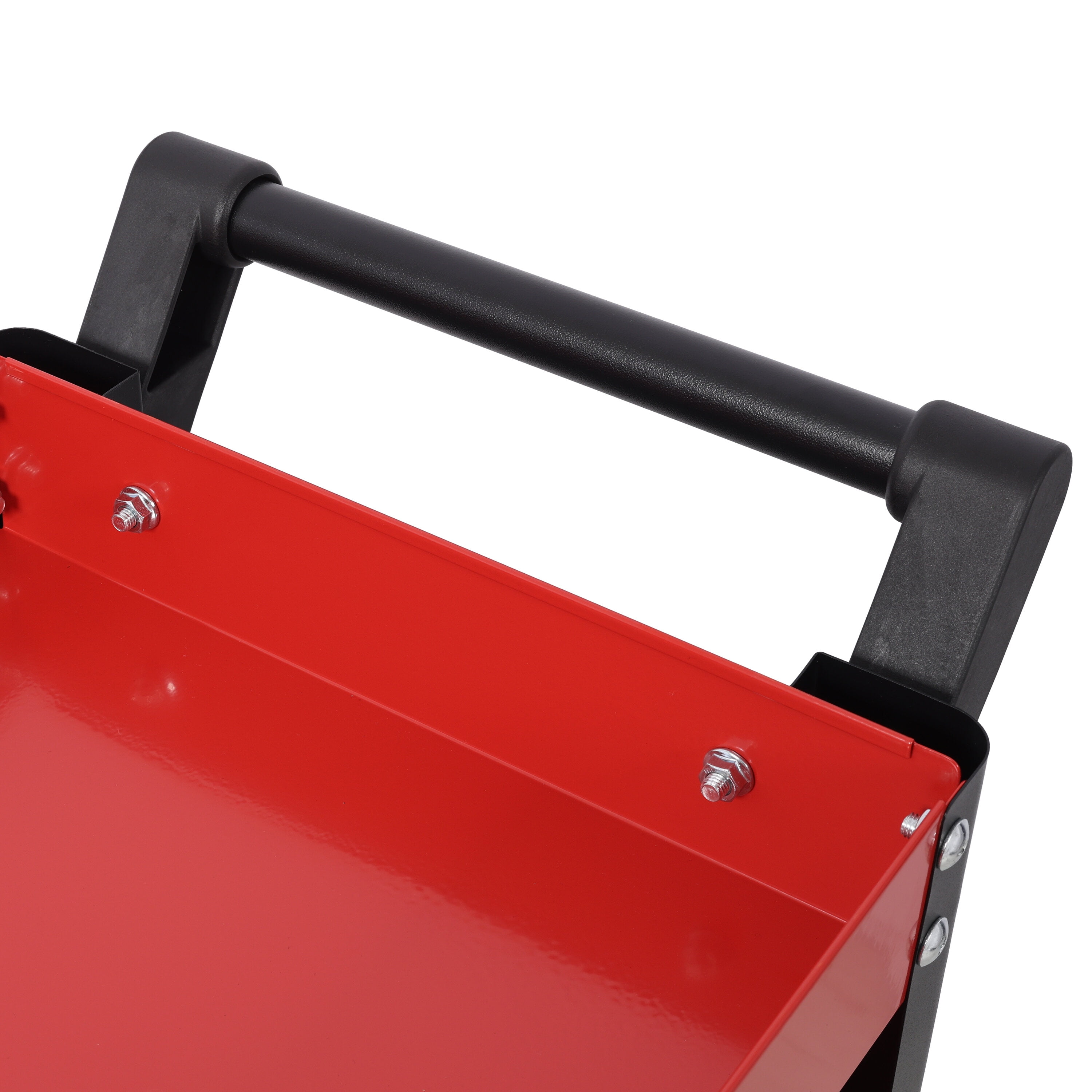 Tool Cart, 3 Tier Rolling Tool Cart on Wheels,Heavy Duty Utility Tool Cart with Pegboard for Repair Shop, Garage, Warehouse,Red, Red Tool Storage Cart,Steel Mechanics Tool Cart