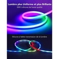 thumbnail image 4 of Multicolor Effect LED Light Strip, Energy Efficient Customizable Lighting for Bedroom Playroom Wall Decoration, Smart LED Strip with Voice Control Music Sync 5 Meter Length, Flexible Neon Rope, 4 of 5