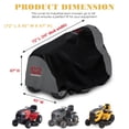 thumbnail image 6 of AYAMAYA Riding Lawn Mower Cover, Heavy Duty 420D Oxford Cover for Rider Garden Tractor Waterproof UV Protection Fits Decks up to 54", Black & Gray, 6 of 8