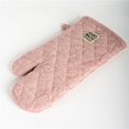 thumbnail image 1 of Pink Stone Washed Cotton Oven Mitt, 1 of 1