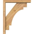 thumbnail image 3 of Ekena Millwork 3 1/2"W x 18"D x 22"H Merced Block Smooth Bracket w/ Offset Brace, Western Red Cedar, 3 of 25