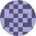 thumbnail image 1 of Ahgly Tapis Rond Lavable en Machine Intérieur Transitionnel Mimosa Violet, 4 Pieds Rond, 1 of 7