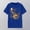 Blue, variant on Graphic Tees for Women Uni Graphic Crew Neck T-Shirt for Everyday Wear with Printed Design and Soft Comfort Fit in Seasonal Red XL