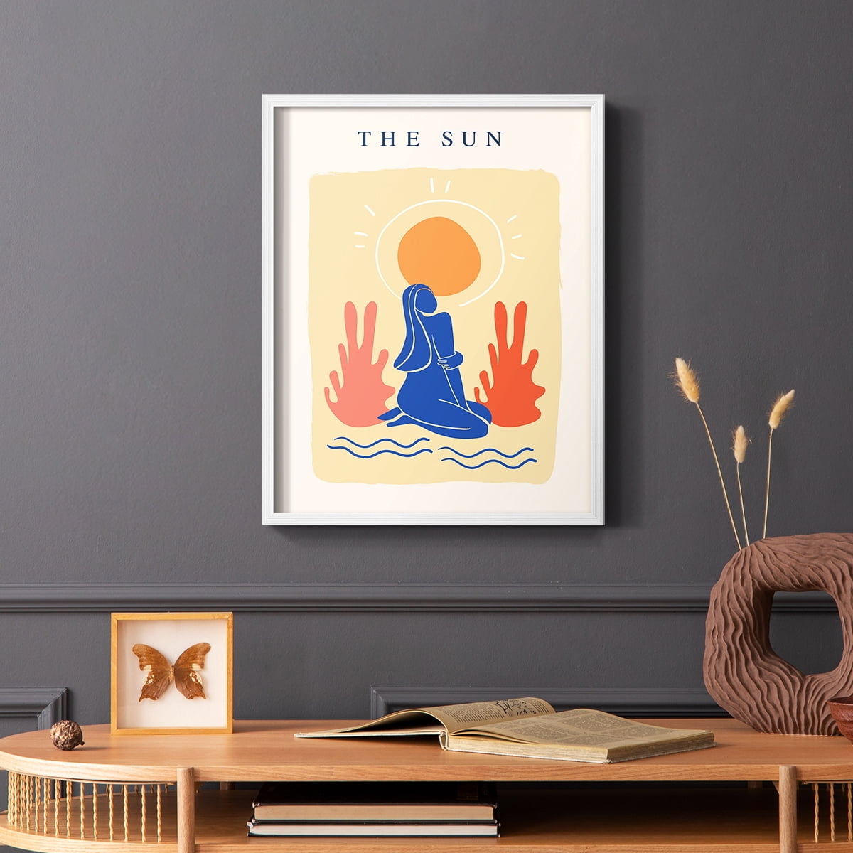 Matisse CCCX in White Solid Wood 11 x 14 Framed Print