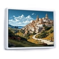 thumbnail image 3 of Designart "Hidden Gem Italian Coastline" Extra Large Landscapes Framed Wall Art - Global Green Landscape Italy Living Room Framed Canvas Art, 3 of 7