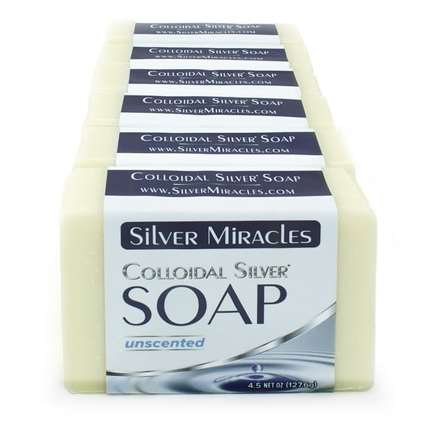 Silver Miracles Colloidal Silver Body Soap 6 pack