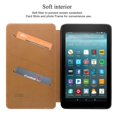 thumbnail image 3 of Mignova case for All-New Fire 7 Tablet (2017 7th Gen) - Ultra Slim Lightweight With Kick Stand Cover For All-New Fire 7 Tablet (7th Gen 2017 release) + Screen Protector Film and Stylus Pen (Brown), 3 of 6