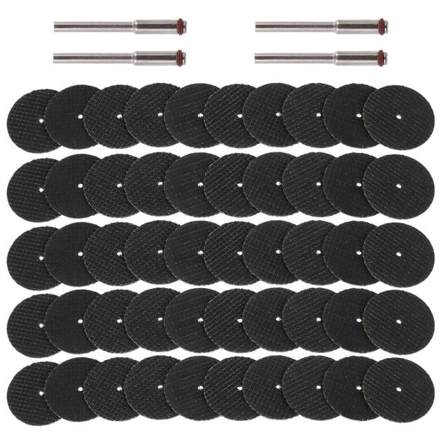 54 Pcs Rotary Abrasive Cutting Tool 32mm Resin Disc Grinding Wheel Mandrels Compatible With Dremel (32mm )