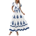 thumbnail image 1 of Vestido PRETTYGARDEN 2025 Verano Casual Cuello en V Floral M, 1 of 8