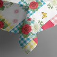 thumbnail image 5 of Pioneer Flower Floral Print Pattern Square Tablecloth, Waterproof Wipeable Spillproof Washable Table Cover for Home Kitchen Party Decor, 60"x60", 5 of 6