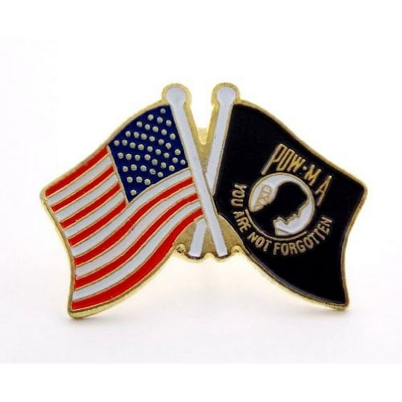 Wholesale Lot of 12 USA Flag POW MIA Flag Hat Lapel Pin Tg025