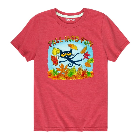 Pete The Cat - Fall Into Fun Kids - Toddler And Youth Short Sleeve Graphic T-Shirt