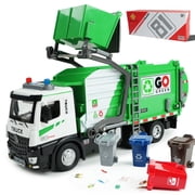 JBeeCtrl Garbage Truck Toys for Boys 3-5 with Lights & Sounds Trash Truck Toys for 2 3 4 5 Years Old Boys with Trash Can Lifter and Dumping Birthday Christmas Birthday Gift for Boys 2 3 4 5 Years Old