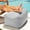 Granite, variant on Jaxx Leon Outdoor Bean Bag Ottoman, Flax