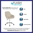 thumbnail image 4 of Flash Furniture Cortana Home and Office Mid-Back Chair in Beige Fabric, 4 of 12