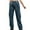 Blue, variant on WREESH Womens Jeans Spring and Summer New Solid Button Zipper Elastic Waist Fashion Casual Jeans Pants Blue