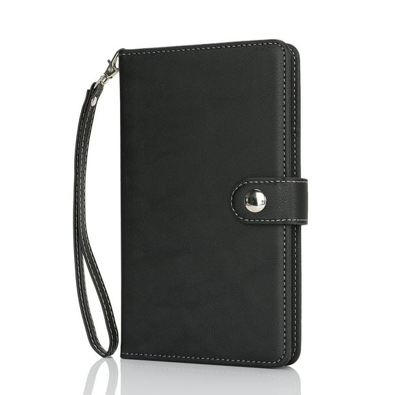 Dteck Passport Holder for Travel Essentials, Passport Wallet Cover Case for Travel Must Haves Accessories,Passport Book Holders for Women and Men,Black